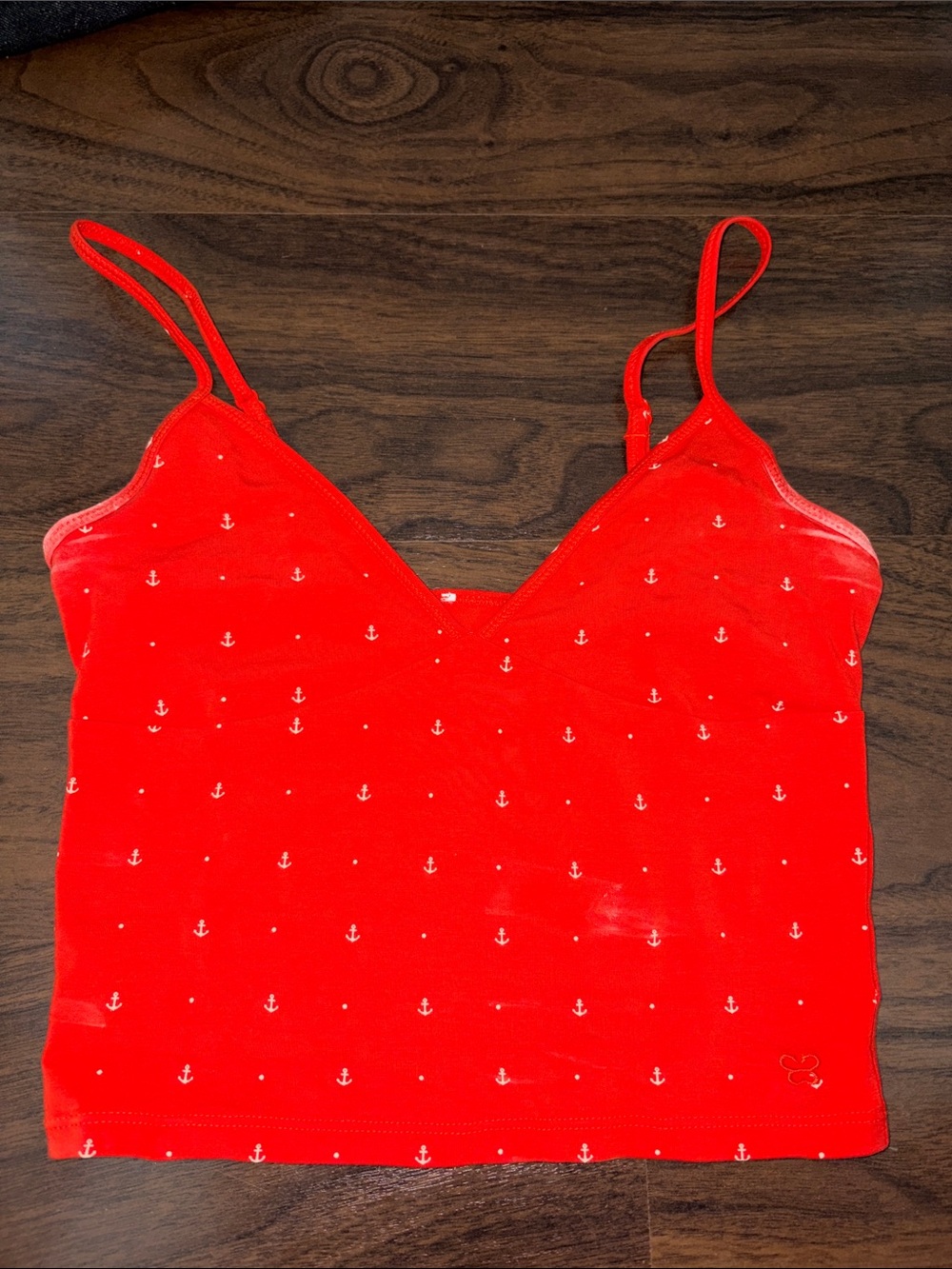 Aritzia Red Anchor Print Tank Top